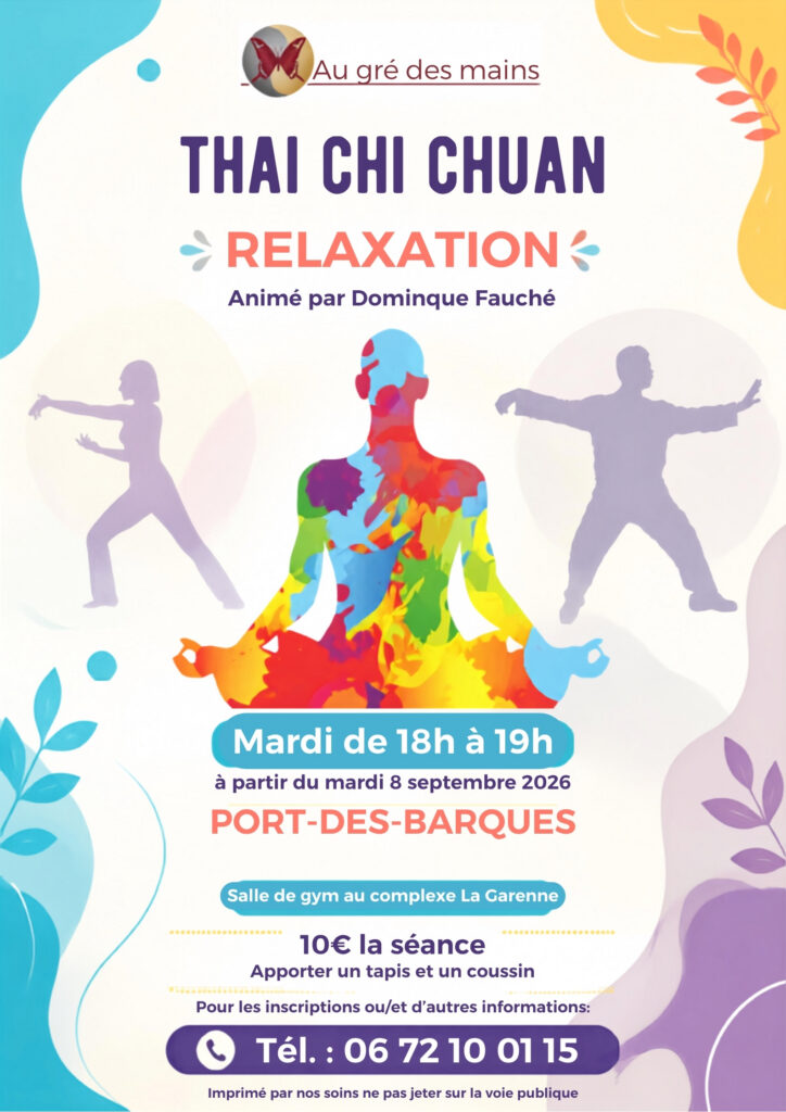 Affiche Taï-chi 26-27 Port-des-Barques