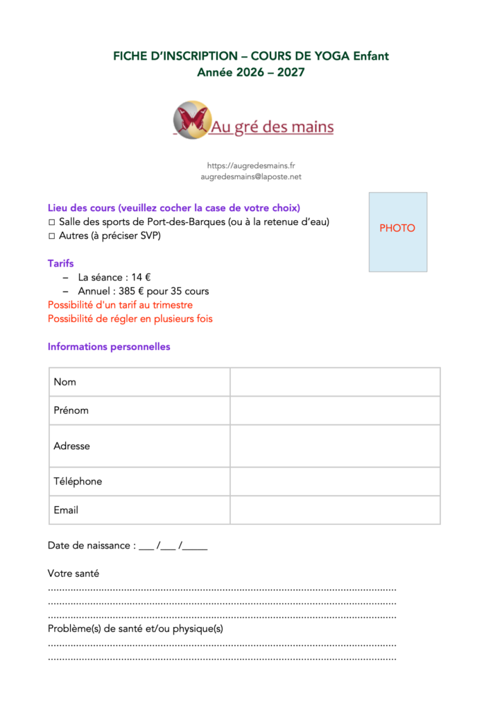 Fiche d'inscription enfant 2026-27 - OpenOffice-page-1